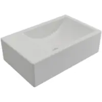 Plieger Houston fontein m. bak rechts zonder kraangat 37x23cm mat wit