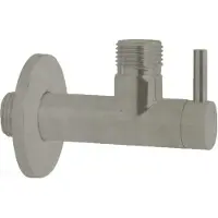 Hotbath Hoekstopkraan Cobber Rond met Filter Geborsteld Nikkel