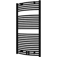 Plieger Handdoekradiator palimi gebogen 1175x600 mm mat zwart