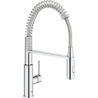 GROHE Get 1-gats keukenkraan met professionele handdouche chroom