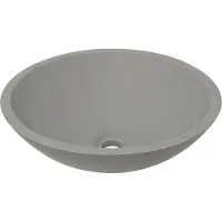 Boss & Wessing Opzetwaskom BWS Solid Surface Betonlook 43x43x13 cm Mat Grijs