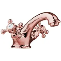 Sapho Antea Wastafelmengkraan met Pop Up Waste, roze goud