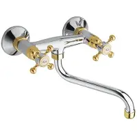 Sapho Antea Wandmontage mengkraan, chroom/goud