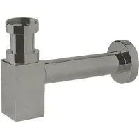 Hotbath Pal P036 Fonteinsifon Vierkant Geborsteld Nikkel - Messing - 8719638616447 - Wastafels, Sifons