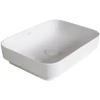 Sapho Wastafel sott aqua rechthoekig 60x14.5x38 cm keramiek wit