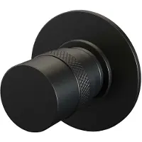 Brauer Inbouwstopkraan black edition rond mat zwart