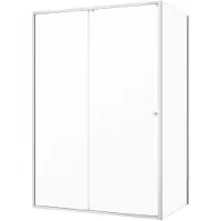 Sealskin - Douchedeur + Zijwand Contour 140 X 200cm - Geborsteld Staal Profiel - 6 Mm Helder Glas
