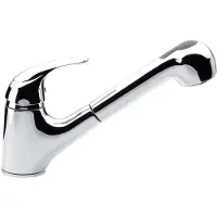 Sapho Keukenmengkraan Saly 1-hendel 20 cm met Uittrekbare Spray Chroom