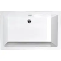 Polysan Deep douchebak, rechthoek, 140x75x26cm, wit