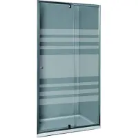 Allibert Verstelbare Zwaaideur Priva 78-91x190cm Horizontale Lijnen