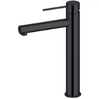 Best design Wastafelmengkraan flaach 30 cm 1-hendel mat zwart