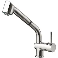 Sapho Keukenmengkraan rhapsody 1-hendel 22.5 cm met uittrekbare spray chroom