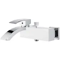 Sapho Opbouw badkraan ginko mengkraan 1-hendel links 20.5 cm chroom