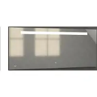 Brauer Quartz Spiegel 160x70cm Met Klok - LED Verlichting Boven - Glas - Rechthoekig - Spiegels, Badkamerspiegels - 8720359338198