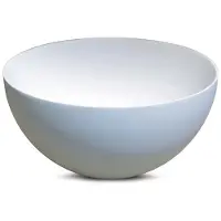 Luca Fontein opzetwastafel sanitair ø24 cm dunne rand 12 cm hoog solid surface wit