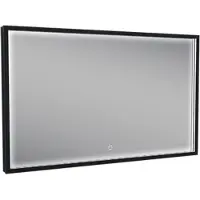Wiesbaden Badkamerspiegel met led-verlichting condensvrij 120x60 cm mat zwart