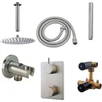 Wiesbaden one-pack inbouwthermostaatset rond type 203 GS (30cm)