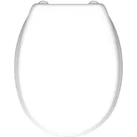 Schutte WC-Bril 82000 WHITE - Duroplast - RVS-Scharnieren - Belastbaar tot 175 kg - Gelakt - Wit