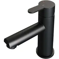 Brauer Black Edition lage opbouw wastafelmengkraan model D mat zwart
