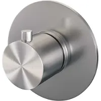 Brauer Brushed Edition inbouwthermostaat rond RVS geborsteld PVD