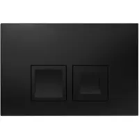 Geberit Bedieningsplaat delta 25 square by dualflush frontbediening mat zwart