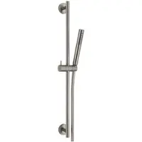 Plieger Glijstangset napoli met handdouche staafmodel 1 stand doucheslang 150 cm en glijstang 70 cm rvs