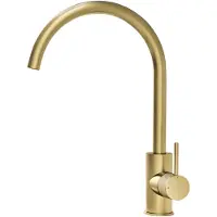Hotbath Cobber X CX040 keukenkraan met draaibare uitloop geborsteld messing PVD