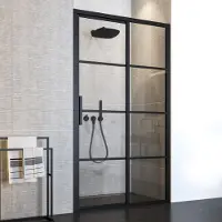 Sealskin Nisdeur SOHO schuifdeur 140x210 cm 8 mm helderglas