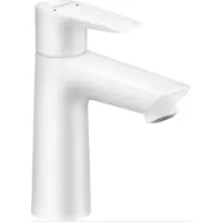 Hansgrohe Talis E wastafelkraan zonder afvoer wit mat