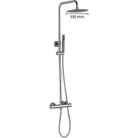 Best design Best-Design Paris-300 thermostatische regendouche-opbouwset chroom