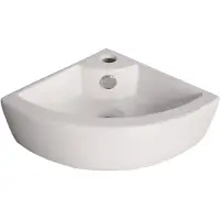 Van Marcke GO Fontein VM Go Hera Hoekfontein 44x31x12cm Porselein Glans Wit