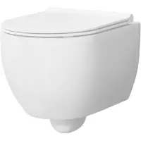 Xenz Gio randloos toilet 52cm met vortexspoeling en zitting wit mat