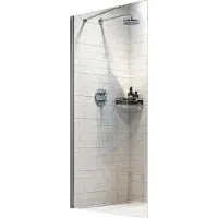 Sealskin Inloopdouche Hooked 75x200cm - Zilver Profiel - 6 Mm Helder Glas