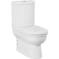 Boss & Wessing Toiletpot staand bws selin met bidet onder en muur aansluiting wit