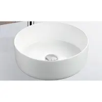 Boss & Wessing Waskom bws opbouw keramiek rond 36x36x12 cm wit