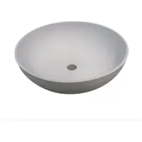 Sanimex NJOY solid surface waskom 39cm mat wit inclusief clickwaste