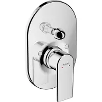 Hansgrohe Badmengkraan inbouw vernis shape eengreeps rond chroom