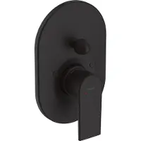 Hansgrohe Badmengkraan inbouw vernis shape eengreeps rond mat zwart