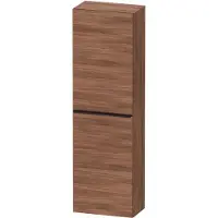 Duravit Hoge kast d-neo kolomkast wand 132 cm rechtsdraaiend mat noten