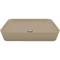 SaniGoods Aqualis keramische waskom 60x40cm mat cappuccino
