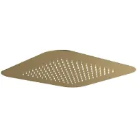 Hotbath Mate M147 inbouw hoofddouche 42cm vierkant geborsteld messing PVD