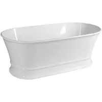 Polysan Vrijstaand ligbad delonix 170x84x61,5 cm cast marble wit