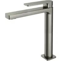 Hotbath Wastafelkraan gal hoog 28.3 cm geborsteld nikkel pvd