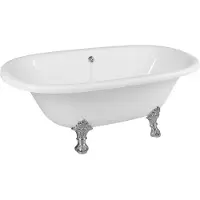 Sapho Vrijstaand Bad Regata 175x85x61 cm Wit met Leeuwenpoten Chroom