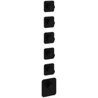 Hotbath Thermostaat Gal High Flow met 5 Stopkranen Mat Zwart