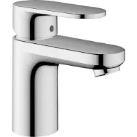 Hansgrohe Vernis Blend wastafelmengkraan zonder afvoer, badkraan, chroom, uitloophoogte 70 mm