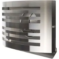 Weckx Overdruk ventilatierooster alfa 15 cm geborsteld rvs