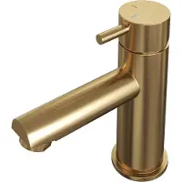 Brauer Gold Edition ColdStart wastafelkraan energy-saving model B messing geborsteld PVD