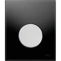 Tece Loop urinoir drukplaat glas zwart toets mat chroom