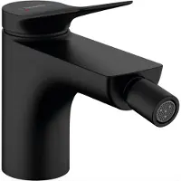 Hansgrohe Bidetmengkraan Vivenis met Trekwaste Mat Zwart